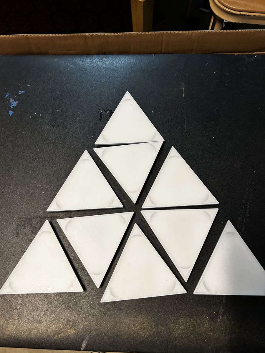 Lot Of 9 Mini Nanoleaf Triangle Lights New