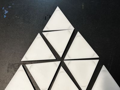 Lot Of 9 Mini Nanoleaf Triangle Lights New