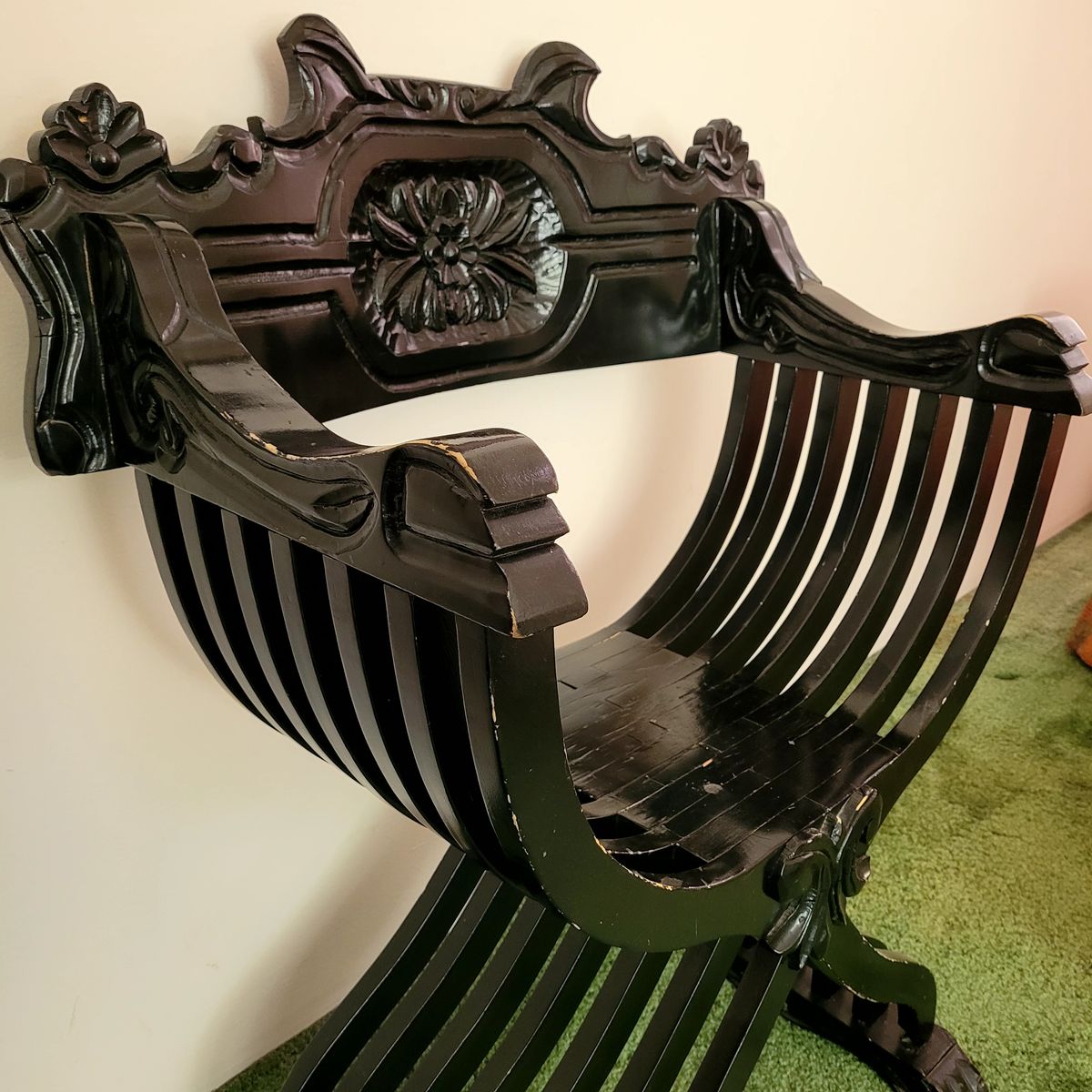 Ornate Wooden Throne