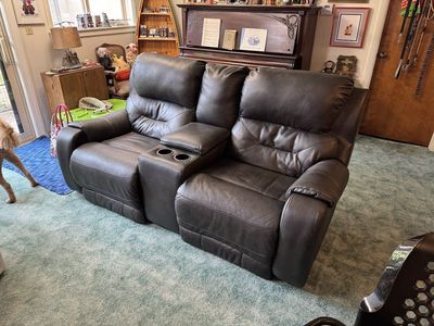 Electric reclining couch with usb