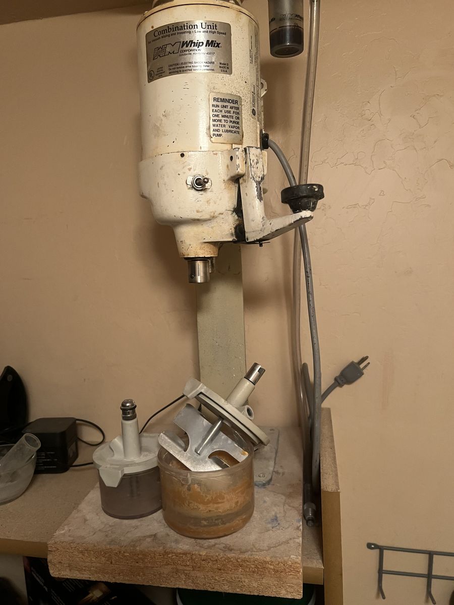 Whip mix stone mixer and Bowles