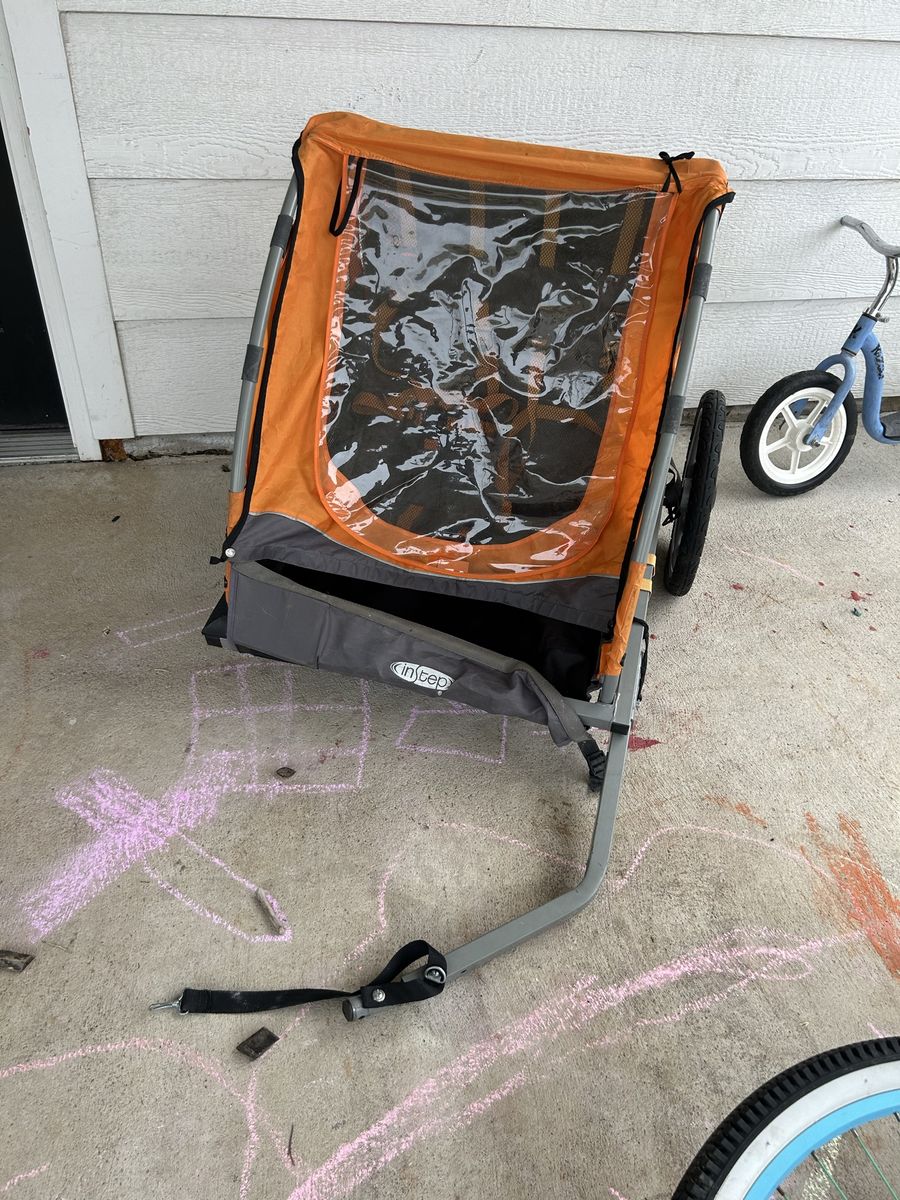 InStep Orange and Grey Bicycle Trailer for Kids