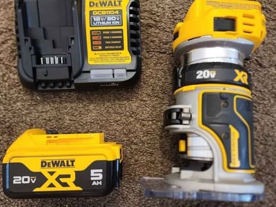 New Dewalt 20V MAX XR Fixed Base Router Kit