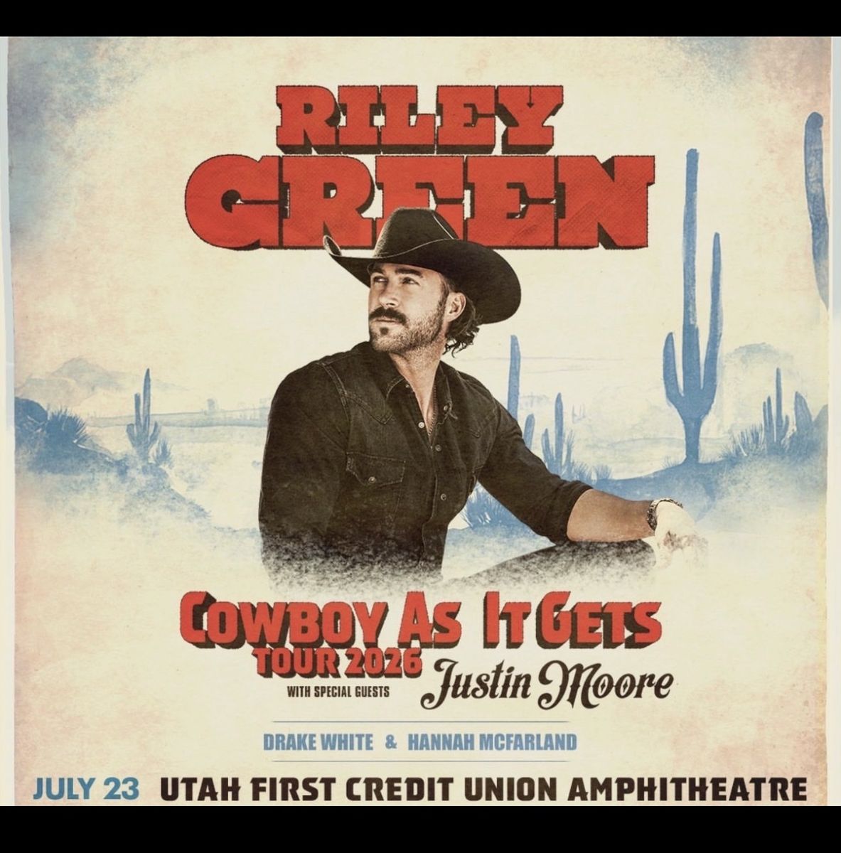 Two tickets to Riley Green