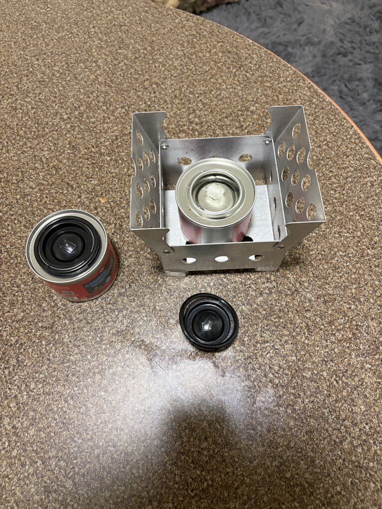 Campimh stove outdoors