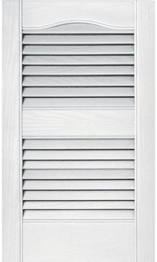 15 X 39-in. White Louvered Shutters