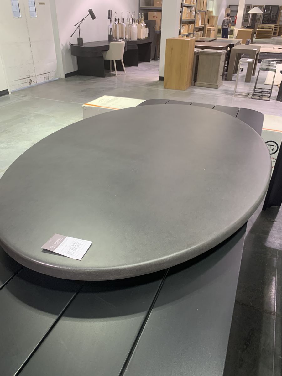 Restoration Hardware RH cement dining table - top only no base included