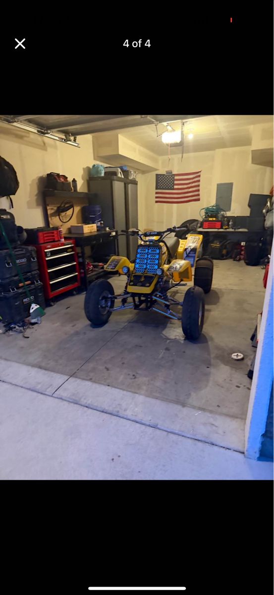 Yamaha Banshee ATV - Yellow, with Paddle Tires