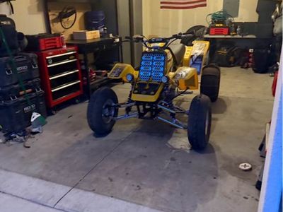 Yamaha Banshee ATV - Yellow, with Paddle Tires