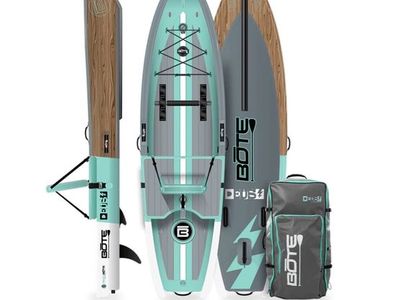 BOTE DEUS Aero 11' Inflatable Kayak - Classic Teak, Stand-Up Paddleboard Convertible