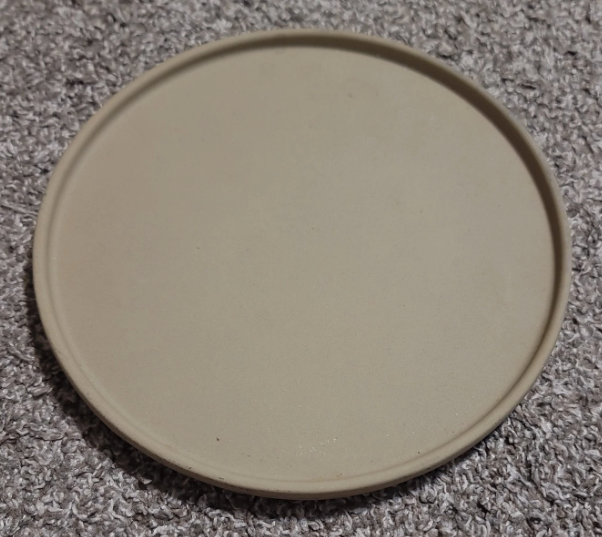 Pampered Chef Personal Size Round Stone 1387 Baking Stone with Scraper - RARE!