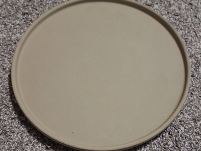 Pampered Chef Personal Size Round Stone 1387 Baking Stone with Scraper - RARE!