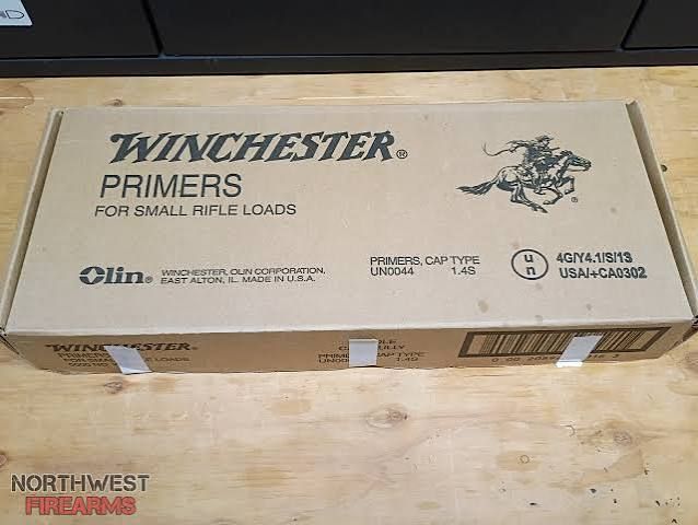 Winchester Small Rifle Primers, Case of 5000 $220