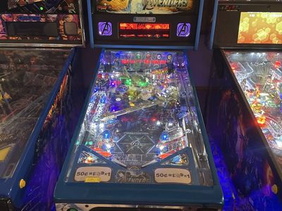 Stern Limited Edition Marvel Avengers Blue Pinball Machine Arcade Game