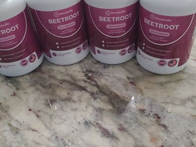 Rosabella Beetroot Dietary Supplement - 4 Bottles, 30 Day Supply, 1300mg Per Serving