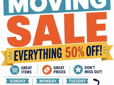 Huge Moving Sale - Furniture, Household Items, and More in Orem
