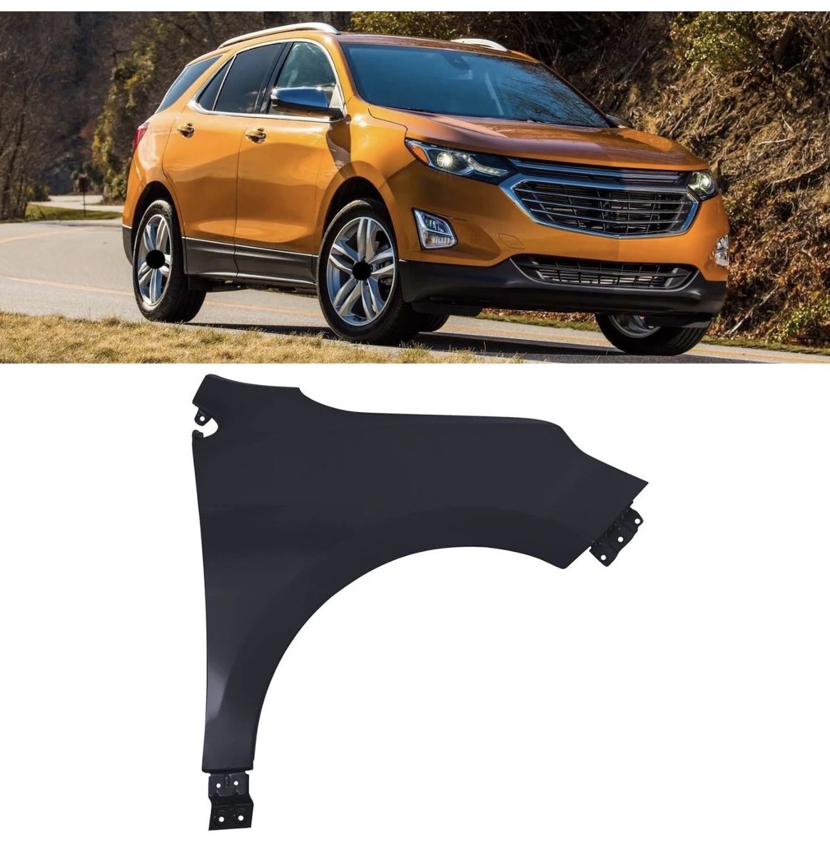 Chevy Equinox RH Fender 2018-2020 - New Replacement Body Panel, Right Passenger Side