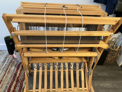 Schacht Spindle Baby Wolf Loom - 8 Harness with 10-dent reed, warping supplies, shuttles, and bobbin winder!