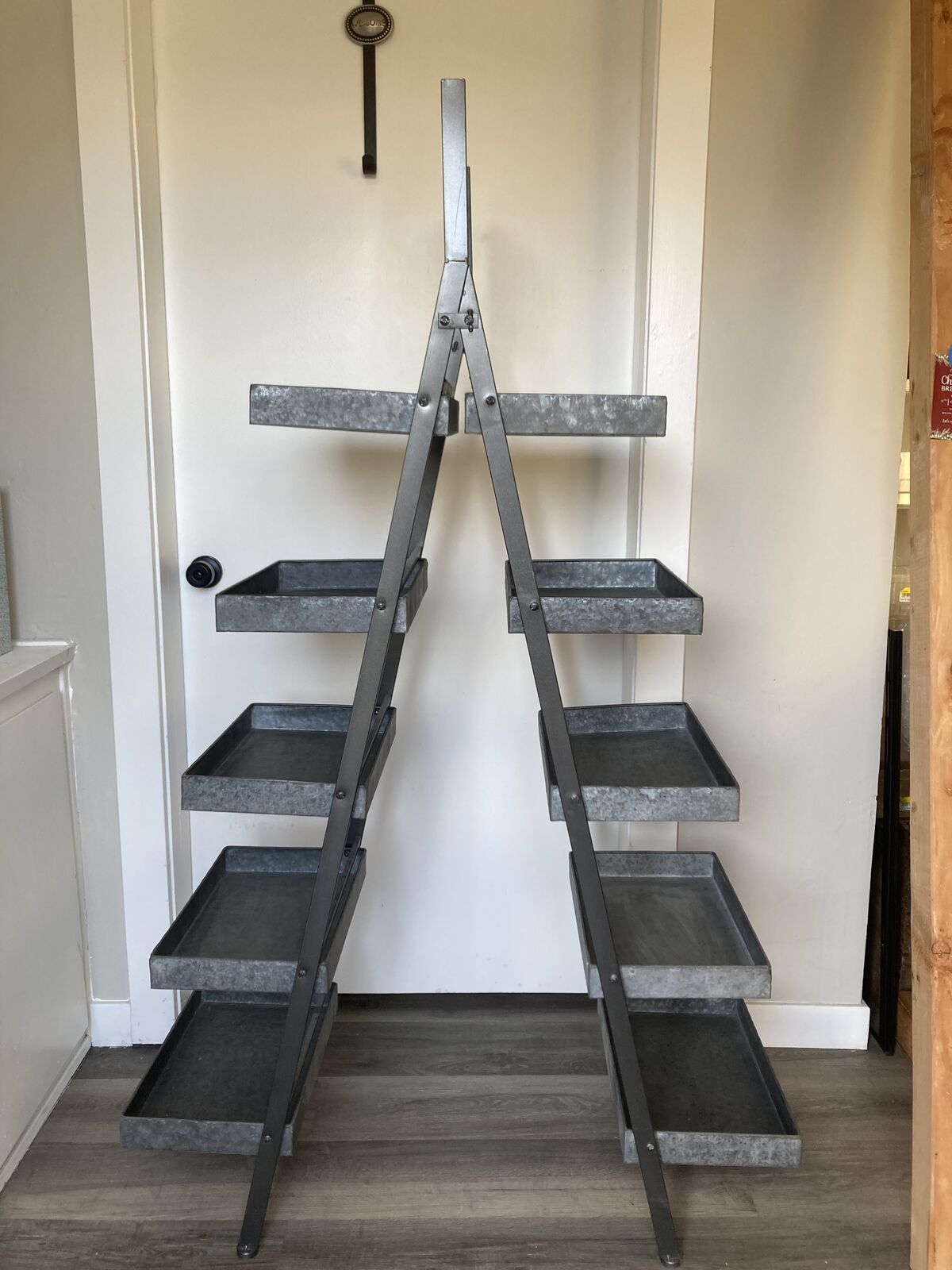 Metal A frame retail display unit