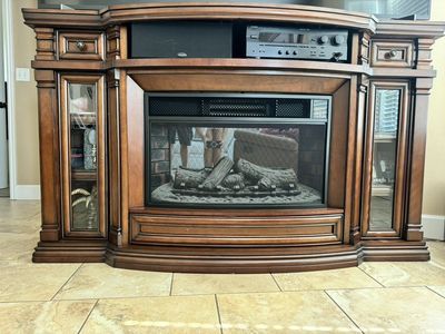 electric fireplace/cabinet