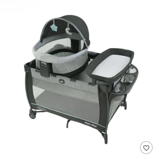 Graco Pack 'n Play Travel Dome LX Playard with Bassinet and Canopy - Astin Pattern