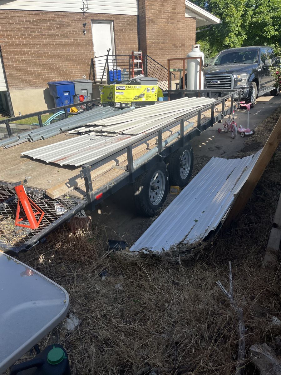 8’ X 16’ flat bed car hauler