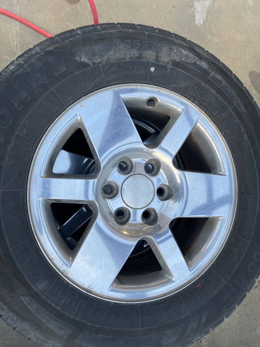 Chevy/gmc rims and tires, set of 4