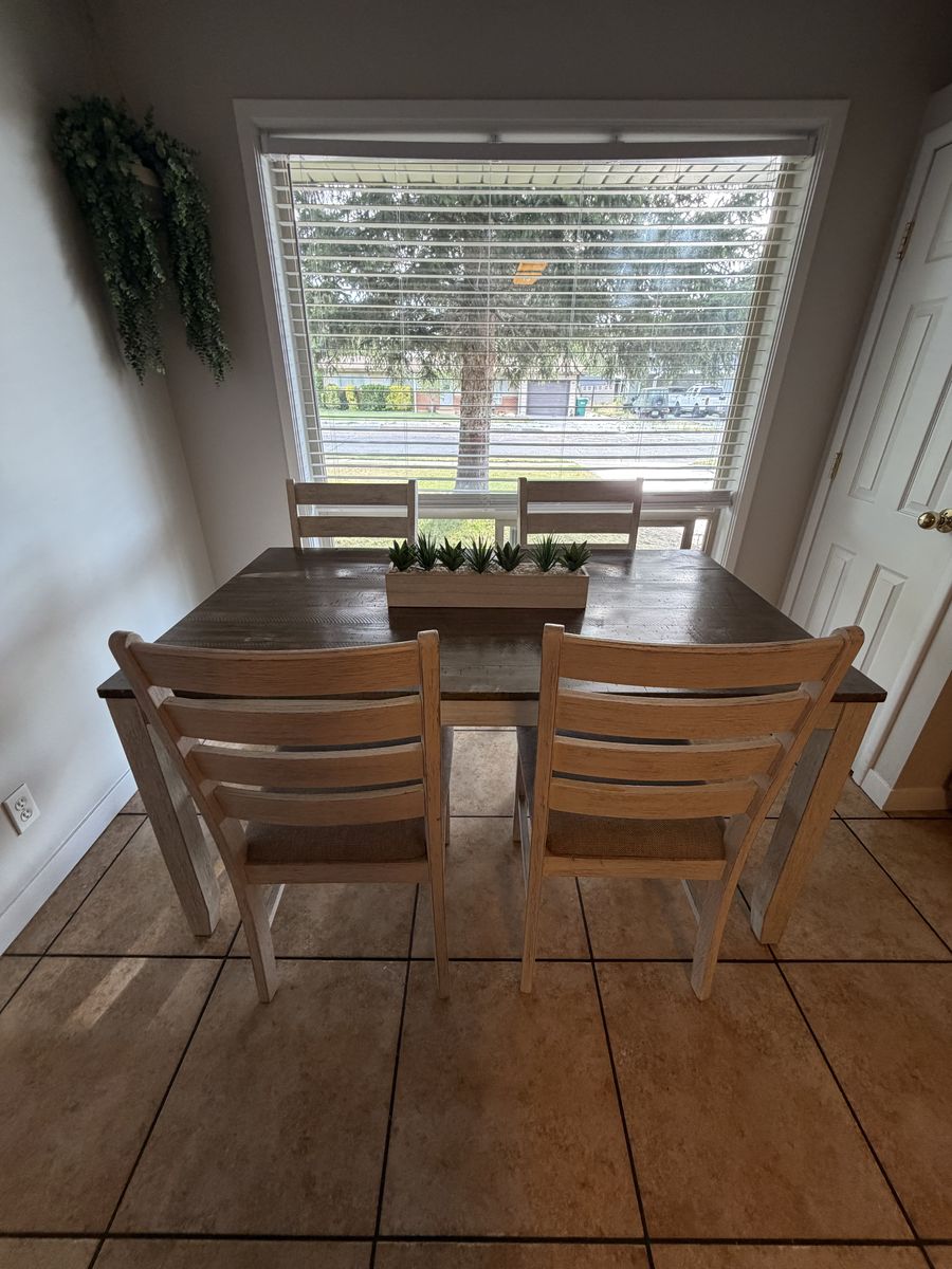 Table and 4 chairs