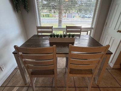 Table and 4 chairs