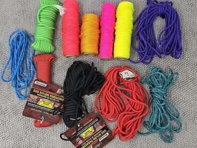 Bulk Paracord Lot – 550 Nylon Cord, Bright Colors, Craft & Survival Bundle
