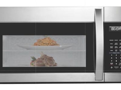 BLACK+DECKER EM044KB19 Over The Range Microwave Oven with One Touch, 1000 Watts, 400 CFM and Auto Cooking, OTR 1.9 Cu.ft