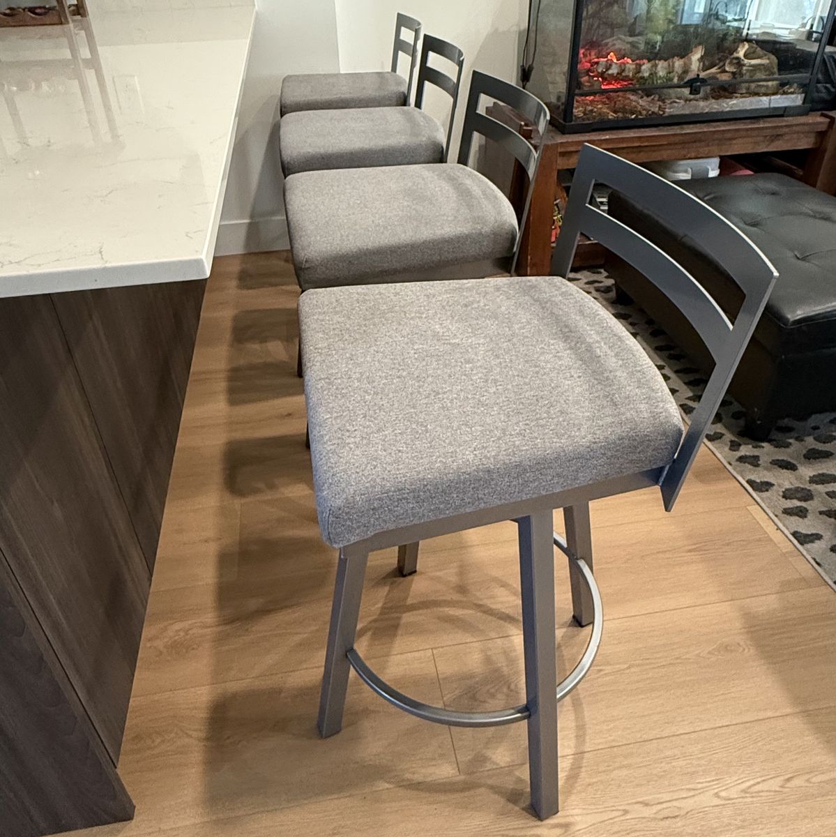 Amisco Counter-Height Swivel Stools (Set of 4)