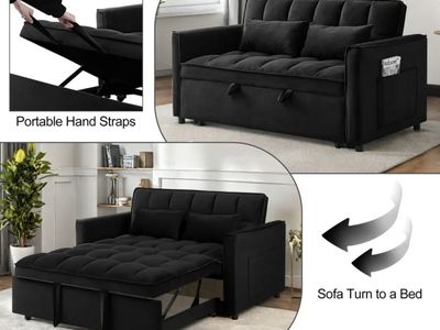 Brand new velvet sofa bed