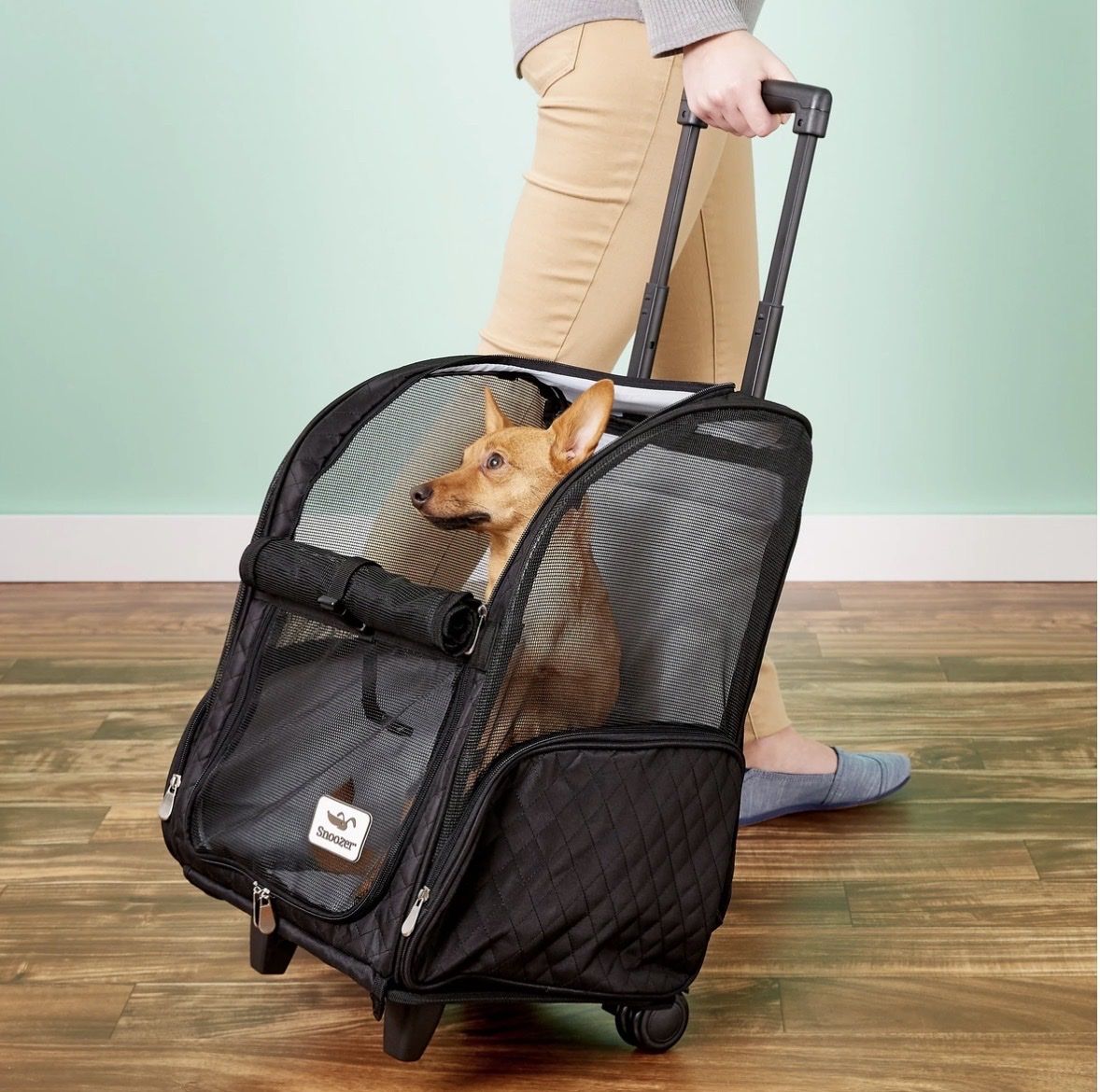 Snoozer rolling airport pet carrier NWOB