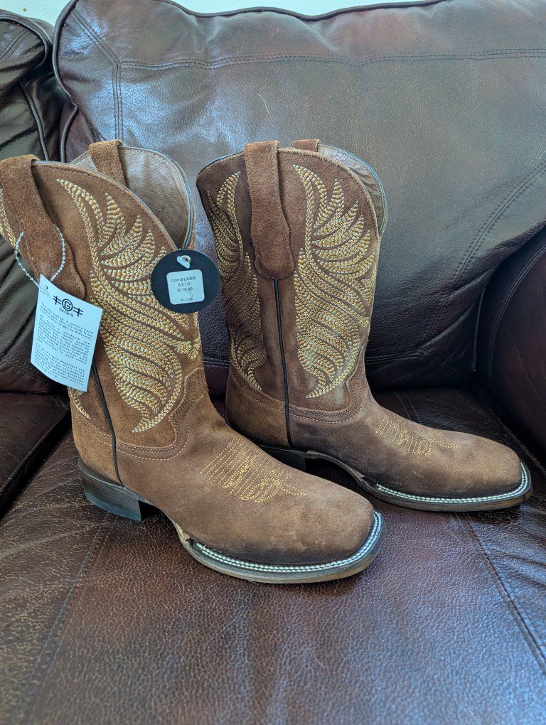 Men's Leather Boots Circle G