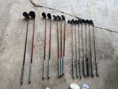 Callaway RAZR X Black LEFT Handed set - Complete 13 Piece Set with Woods, Hybrids, Irons.