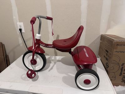 Radio Flyer Red Classic Dual Deck Tricycle for Toddlers, Steel Frame, Outdoor Ride-On