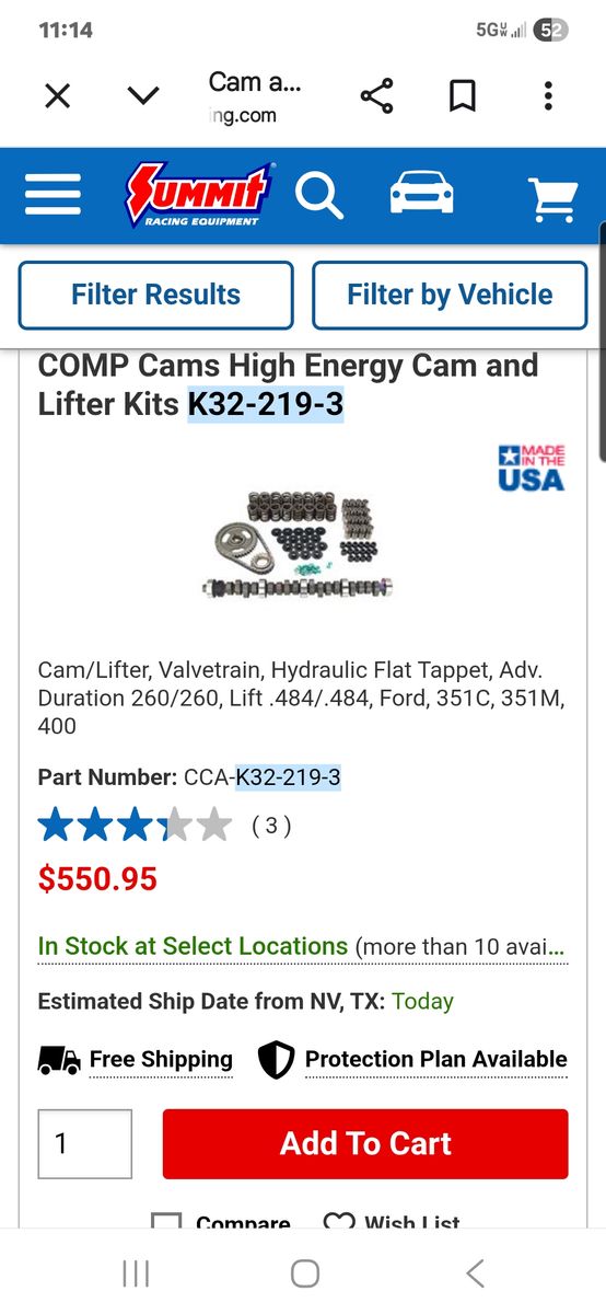 Comp Cam Brand new still in box