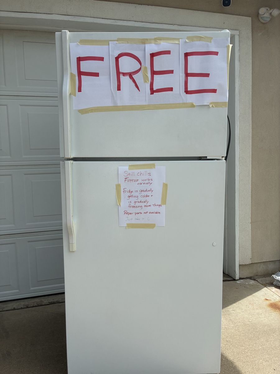 Free fridge. Chill or scrap