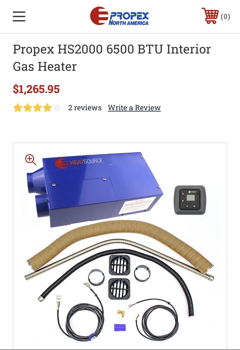 Propex HS2000 6500 BTU Interior Gas Heater