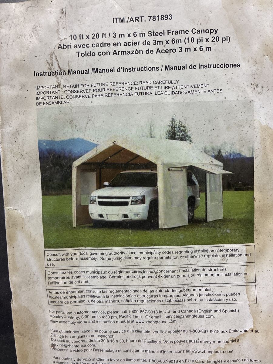 Portable car garage