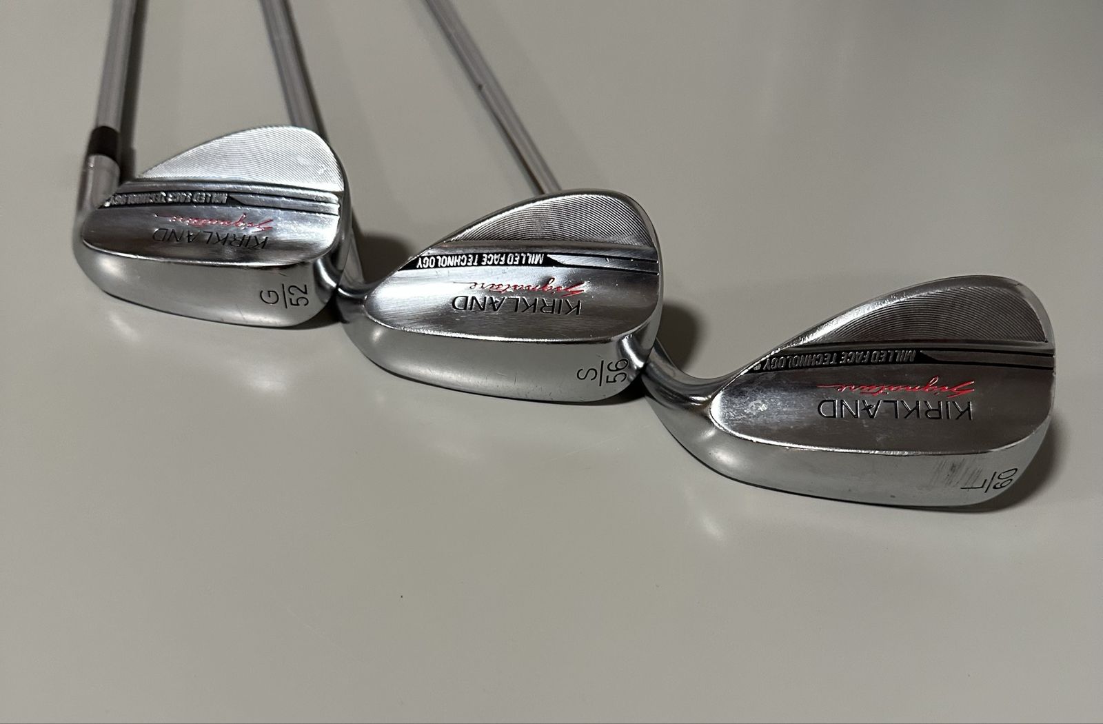 Kirkland Signature Milled Face Technology Golf Wedge Set (52°, 56°, 60°)