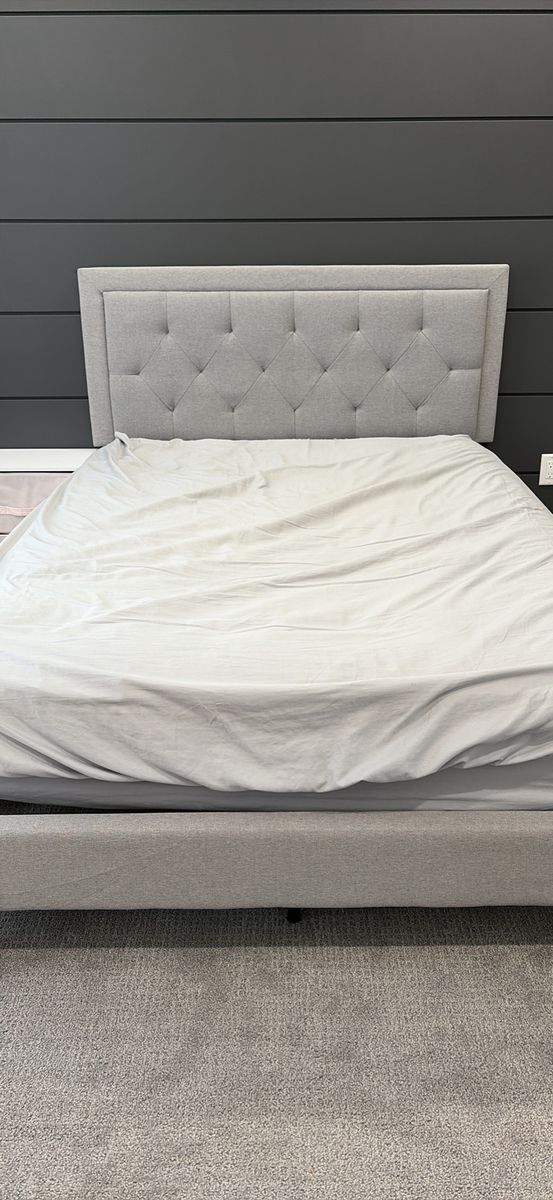 Grey Full Size Bed Frame