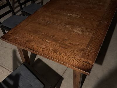 Dining table and 6 chairs