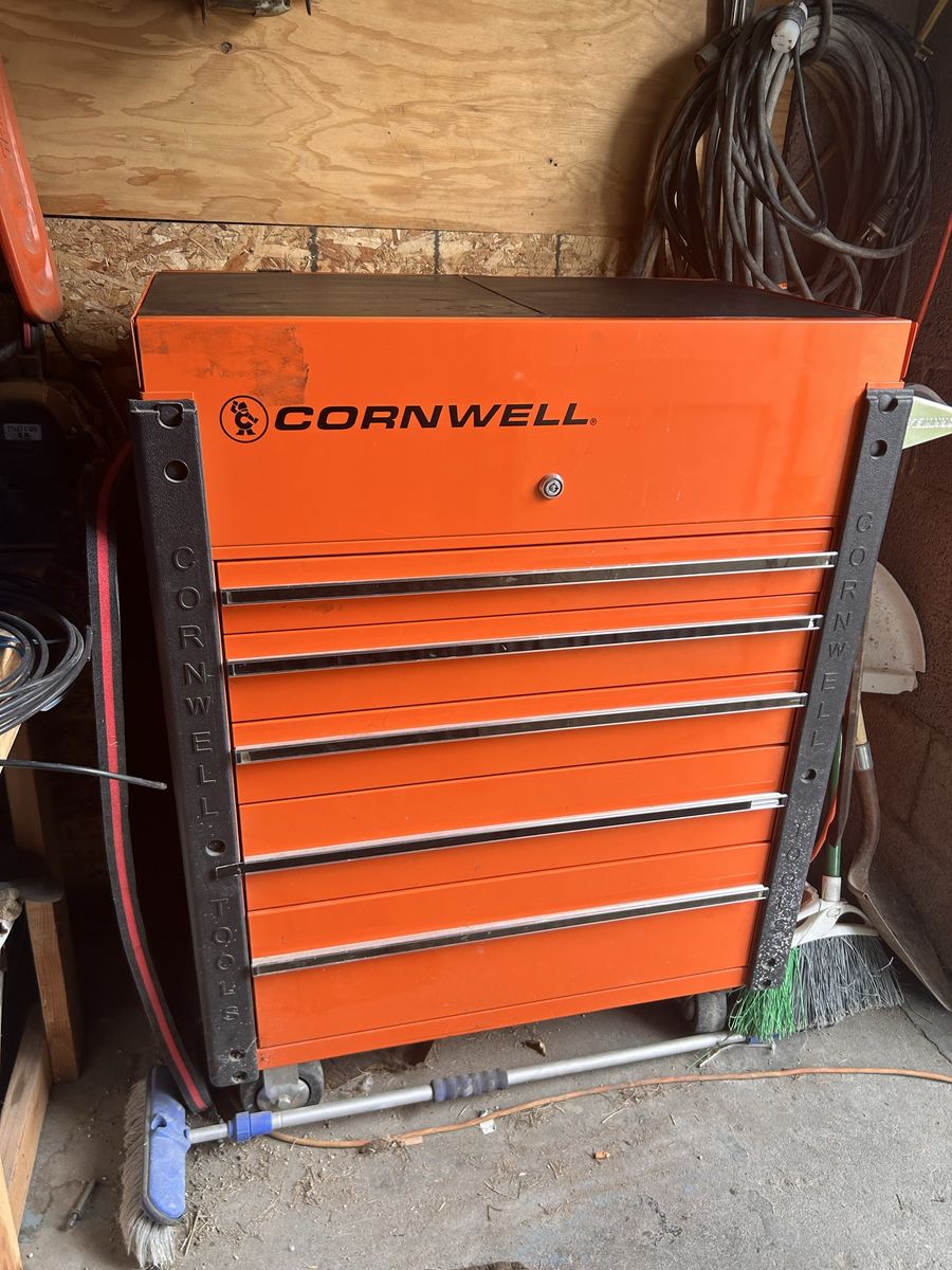 Cornwell Tools Orange Rolling Service Tool Cart (TOOLS NOT INCLUDED)