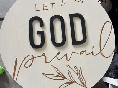 NEW Large 24” Wood Christian Home Decor
