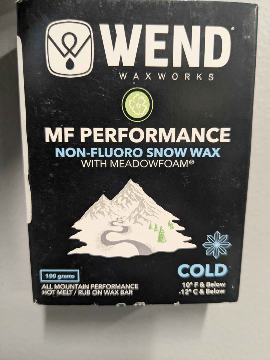 WEND NF Performance Wax Cold Temp - Hot Melt/Rub-On Ski Wax (100 Grams)