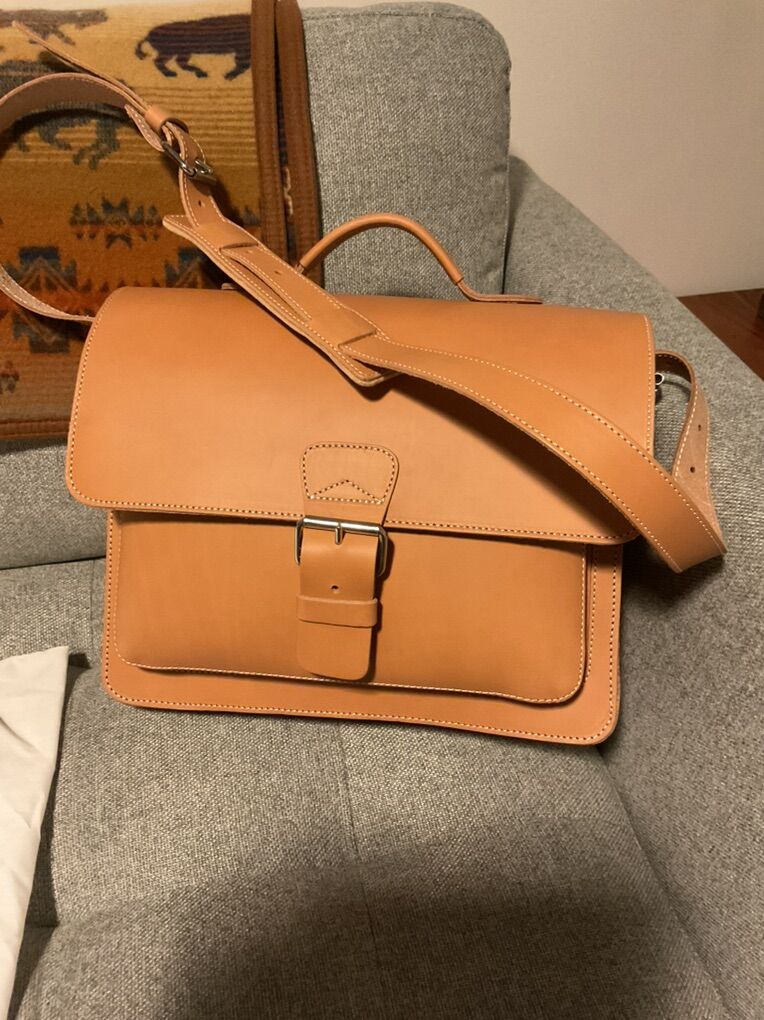 Ruitertassen Leather Briefmaster Bag New