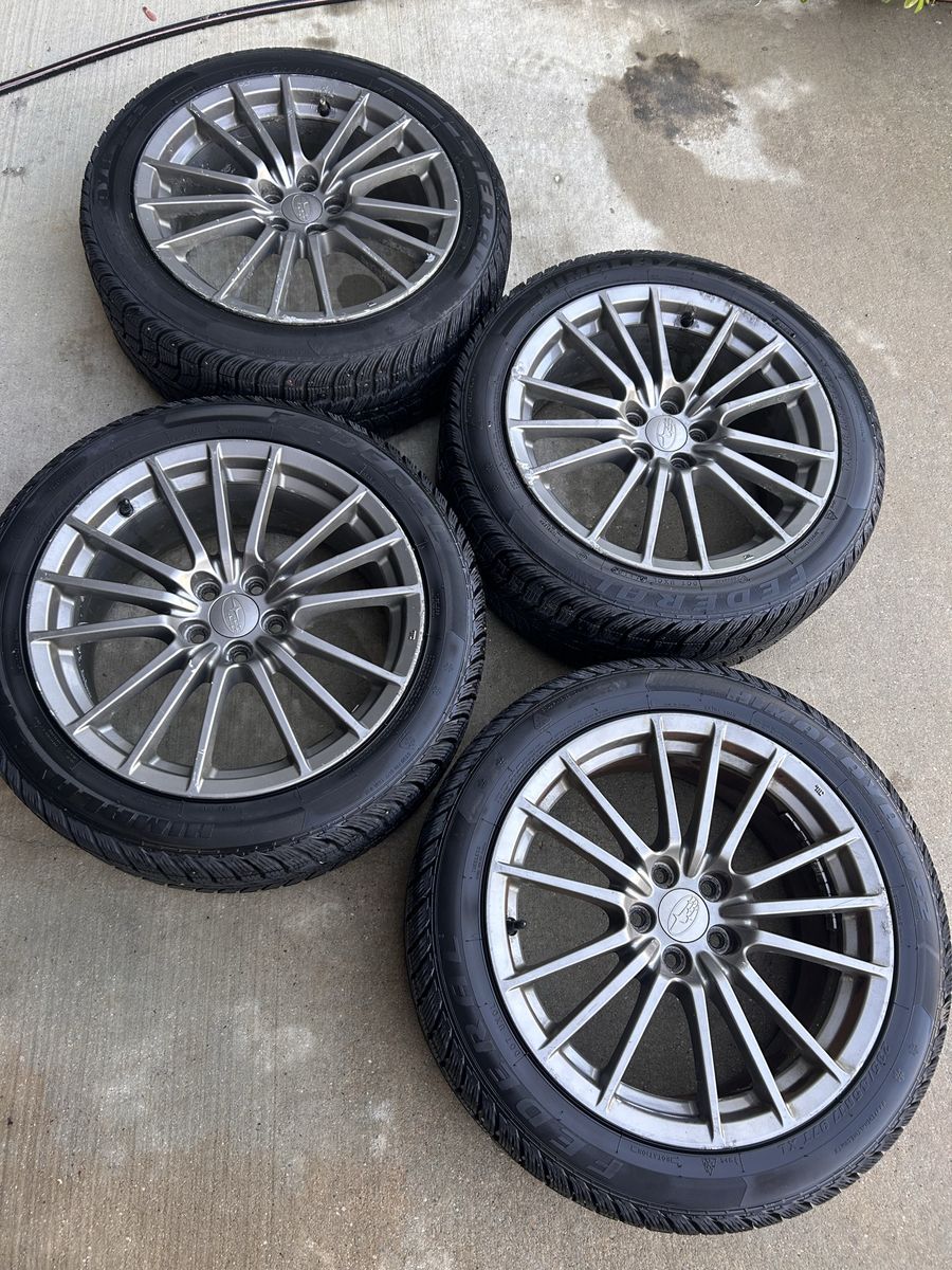 (4) 17" Subaru Wheels