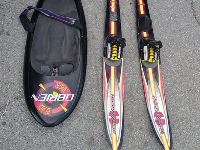 knee board and water skis for sale $50 each